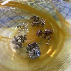 クリップ式ビンテージイヤリング 5点セット