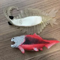 デアゴスティーニ　アノマロカリス・深海魚 フィギュア 2体セット
