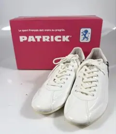 PATRICK パトリック〈ダチア〉スニーカー（39）パテントレザー　ホワイトのサムネイル