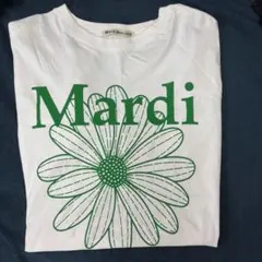 Mardi Mercredi Tシャツ ホワイト グリーン