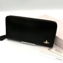 美品★ ヴィヴィアンウェストウッド 長財布 オーブ ラウンドファスナー