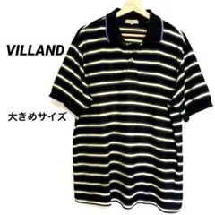 2882M　ビランド　半袖ポロシャツ　ボーダー柄　トップス　しまむら　コットン