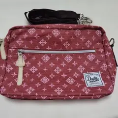 デイリーラシットショルダーバッグ レッド系ワイン系あずき色最終価格