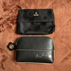 MARY QUANT 黒ポーチ2点セット