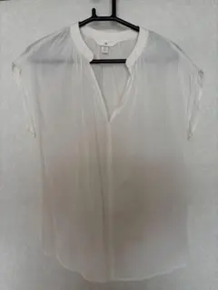 H&M 半袖ブラウス ホワイトのサムネイル
