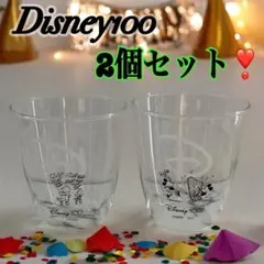 ディズニー100周年　グラス　２個セット　ミッキー　ミニー　くまのプーさん