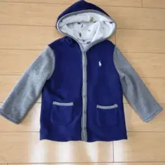 ポロラルフローレン　リバーシブルカーディガン　紺色　18М