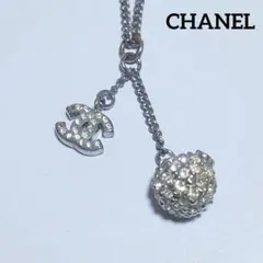 シャネル ネックレス ココマーク ラインストーン ボール B12C