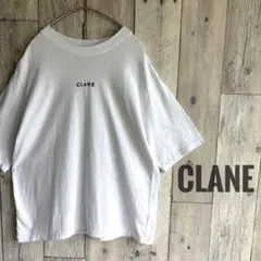 CLANE クラネ　ロゴプリント　Tシャツ　半袖　白　ワンポイント　ホワイトのサムネイル