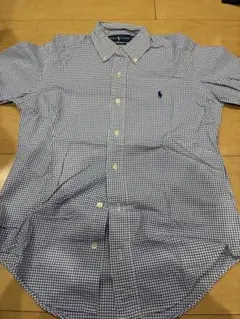 Ralph Lauren 半袖シャツ 青白チェック