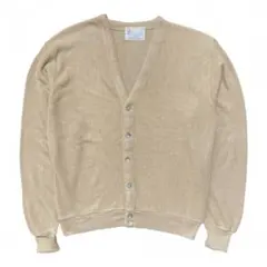古着 USA製 ロンドンフォグ アクリルニット カーディガン ベージュ