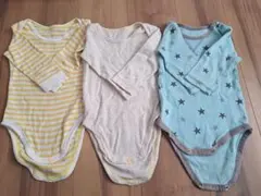 長袖 ボディスーツ 肌着 ３点セット 80㎝ ユニクロ 赤ちゃん本舗
