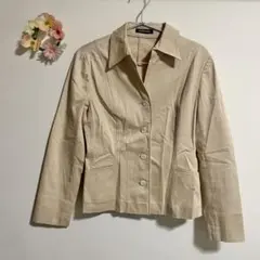 【ニューヨーカー】ジャケット 長袖 (9) ベージュ ポケット付き