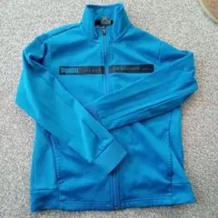 PUMA 青 ジップアップジャケット