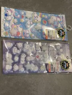 カミオジャパン　ピカプニシール　ぷくぷくあわわちゃん　シマエナガ