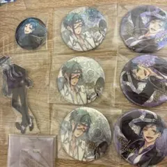 ツイステ フロイド・リーチ アクスタ 缶バッジ セット