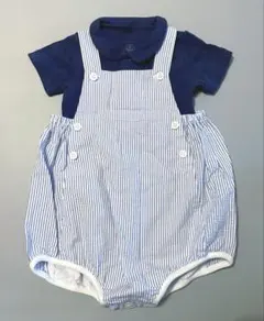 美品 プチバー ロンパース サロペット 6m