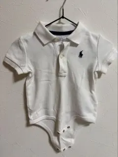 Ralph Lauren ベビー ロンパース ポロシャツ ホワイト