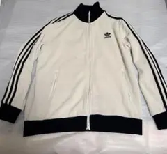 新品 adidas ワッフル トラックジャケット XL 白系 - メルカリ