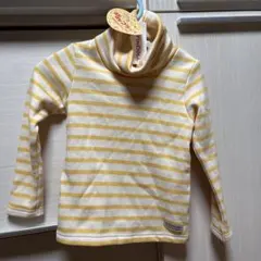 バンビーノ 長袖カットソー 110cm イエロー/ホワイトストライプ