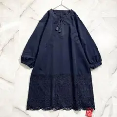 M17766 未使用　アンドラブ　華やかリッチレースの着映え美人ワンピース　LL