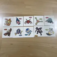 レア　希少　ポケモンパンシール 10枚セット デコキャラ　ヒコザル　ポッチャマ含