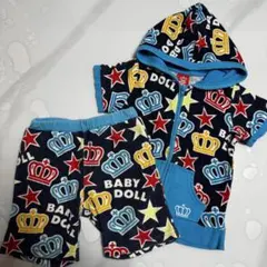 BABYDOLL フード付きパーカー＆半ズボンセット 100cm