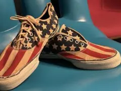 【60'S】 ヴィンテージ 星条旗 スニーカー レアパターン プリント デッド