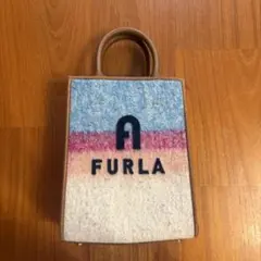 新品未使用 FURLA ツイード トートバッグ ERA smallグリーン系 - メルカリ