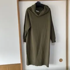 LOWRYS FARM ニットワンピース M オリーブ