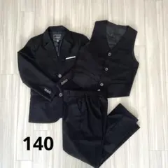 LuvobolBeiBei ブラック スーツ 3点セット140卒業式　男の子