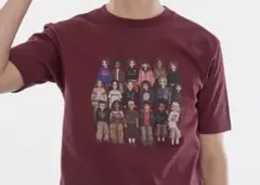 WISH FOREVER グラフィックTシャツ バーガンディ