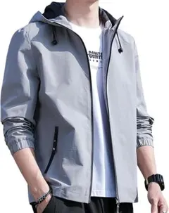 【アウトレット】ジャケット メンズ ブルゾン カジュアル 大きいサイズ グレー