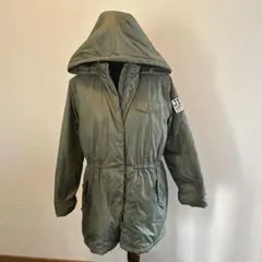 JENNI フード付きダウンコート オリーブグリーン 150