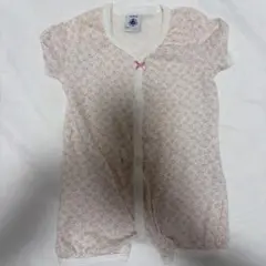 プチバトー 花柄ロンパース 3m 60cm
