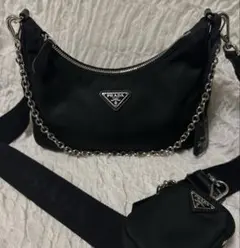 美品 PRADA プラダ リエディション2005 ナイロンショルダーバッグ