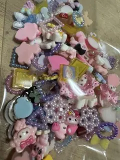 59.デコパーツ まとめ売り キャラクター リボン スイーツ