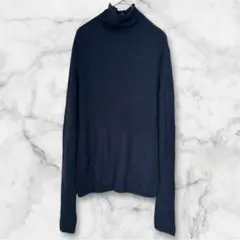 グリーンレーベルリラクシング　ネイビー　タートルネックセーター