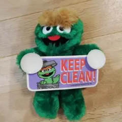 希少 セサミストリート オスカー ぬいぐるみ 吸盤付す