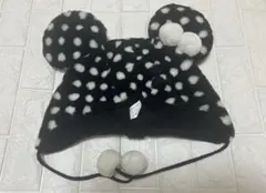 【レア】ディズニー　ファンキャップ　水玉模様　ドット レトロ　ミニーちゃん