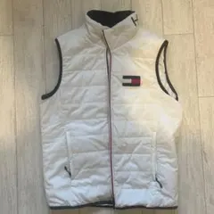 トミーヒルフィガー ノースリーブジャケット ホワイト