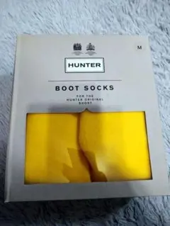 ハンター　HUNTER　ブーツソックス　黄色　レディースM　新品　未使用品　人気のサムネイル