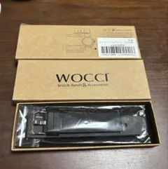 WOCCI ブラック シリコンバンド 調整可能　20㎜