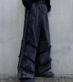 【cussil】フリンジデニム S