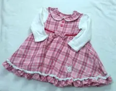 クーラクール♡ピンクチェックワンピース 90サイズ