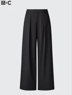 ユニクロ☆UNIQLO☆美脚ワイドパンツ☆ブラック☆size S☆ZARA☆