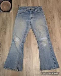 ボタン裏8【70s】 Levi's 646 flare denim pants