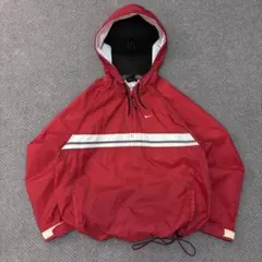 し*ん様 90s NIKE ナイロンジャケット　短丈　アノラックパーカー　黒タグ
