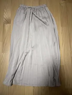 GU プリーツスカート Sサイズ ライトグレー