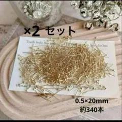 ★SALE★ 2セット　丸ピン　0.5×20mm